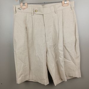 Greg Norman collection linen blend shorts
